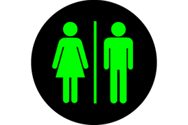 Multi-Legend Display Symbol, Toilette frei
