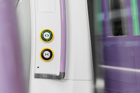Passenger access systems two yellow push buttons with green light (EAO_BR57_AP_01_00168)