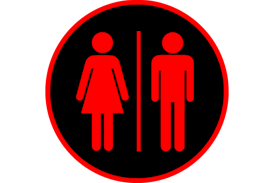 Multi-legend display symbol, toilet occupied
