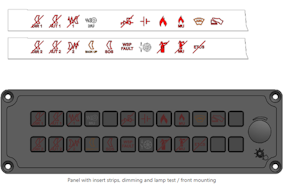 Multi-Legend Alarm Indicator (detail)