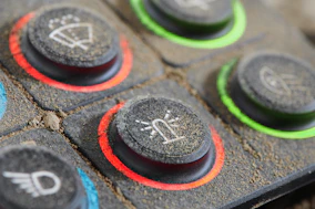 Keypad mud (detail)