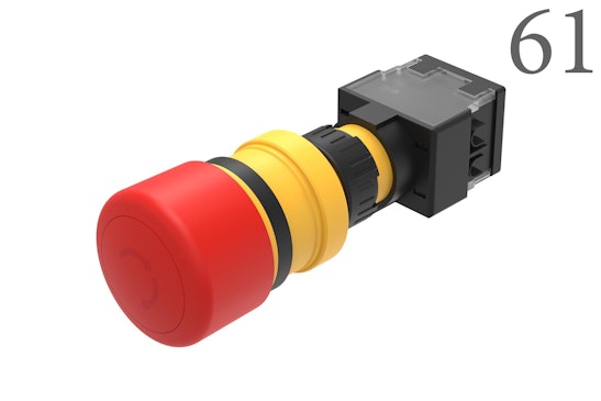 Series 61 Emergency stop switch with red push button (BR61_KS_01)