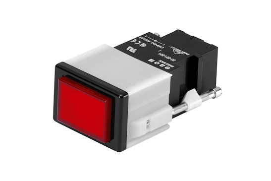 Series 02 Indicator with red lens (HMI Series) (BR02_PB_01)