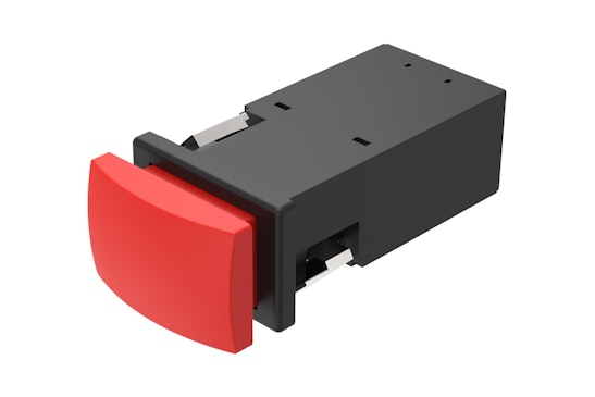 Series 22 Mushroom-head push button, red lens (HMI Series) (BR22_KS_01)