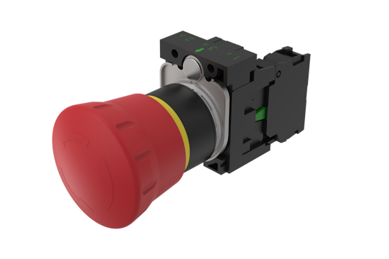 Series 45 Emergency stop switch with red push button (HMI Series) (BR45_KS_01_00835)
