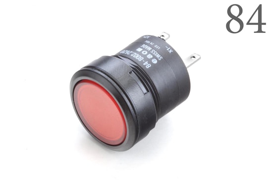 Series 84 Indicator red round lens (BR84_PB_01_00165)
