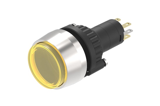 Series 14 Indicator with yellow lens (HMI Series) (BR14_KS_01)