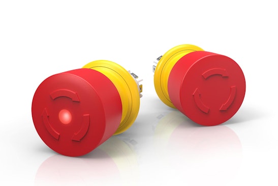 Series 61 Emergency stop switch compact with red push button (HMI Series) (BR61_KS_01_00127)