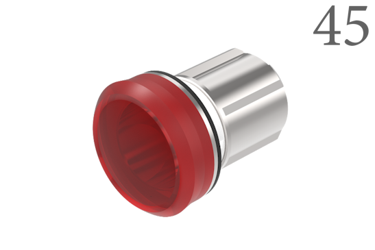 Series 45 Illuminated push button red round lens (BR45_KS_01_00320)