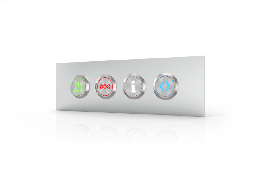 Pannello serie 82 con 4 pulsanti