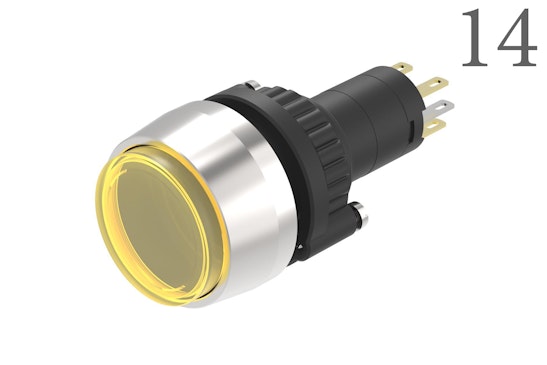 Series 14 Indicator with yellow lens BR14_KS_01)