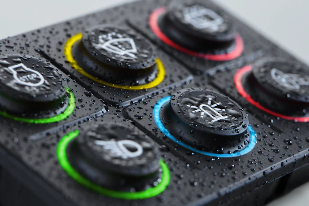 Serie 09: Teclado de agua (detalle)
