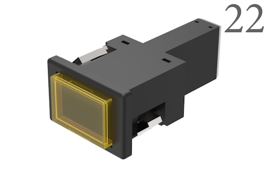Series 22 Indicator with yellow lens (BR22_KS_01)