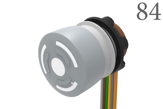 Series 84 Stop switch, with grey push button (BR84_KS_01_00203)