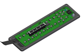 Multi-Legend Alarm Indicator (detail green)