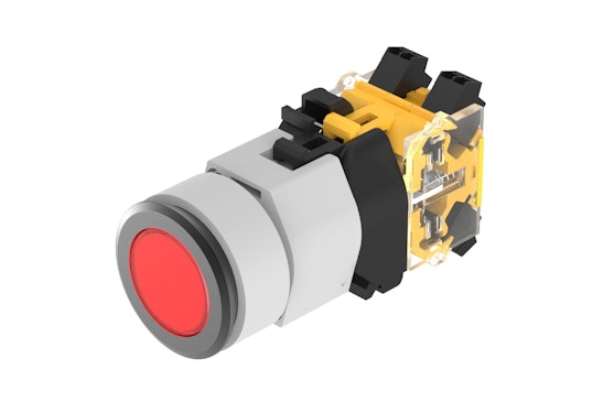 Series 04 Illuminated push button, red round lens (HMI Series) (BR04_KS_01)