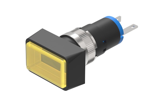 Series 18 Illuminated push button, yellow lens (HMI Series) (BR18_KS_01)
