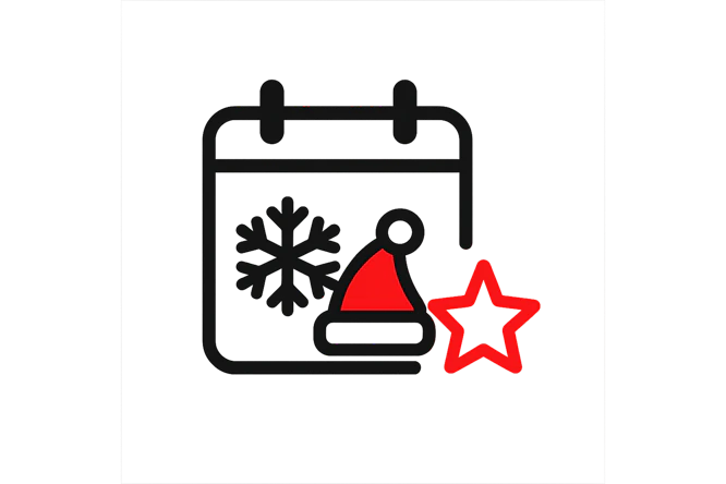 Company holidays Christmas/New Year