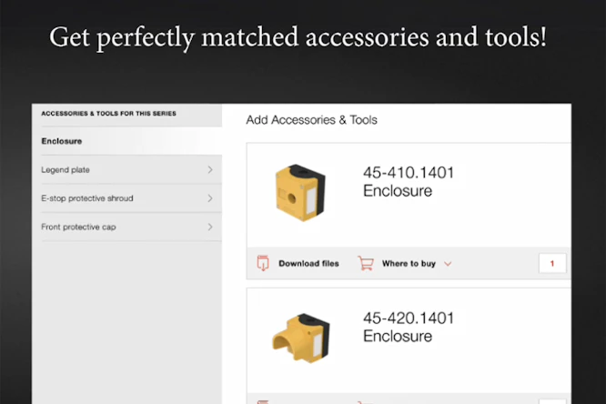 Quickly find compatible accessories