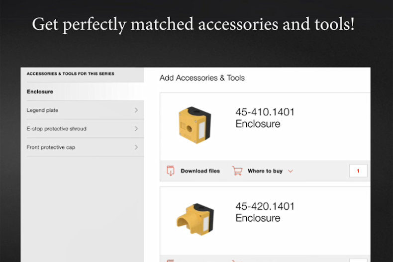 Quickly find compatible accessories