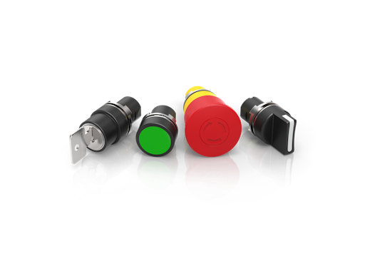 Baureihe 46 – Schlüsselschalter, Drucktaster, Stopp Taste, Wahlschalter