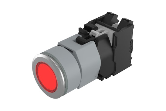Series 04 Illuminated push button, red round lens (HMI Series) (BR04_KS_01)