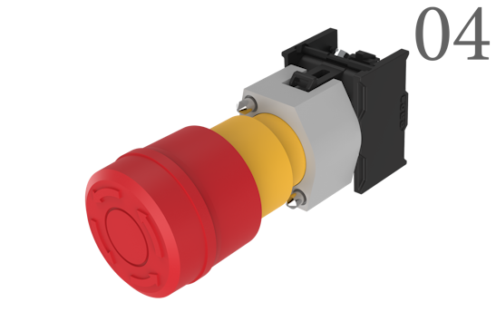 Series 04 Emergency stop switch, red (BR04_KS_01)
