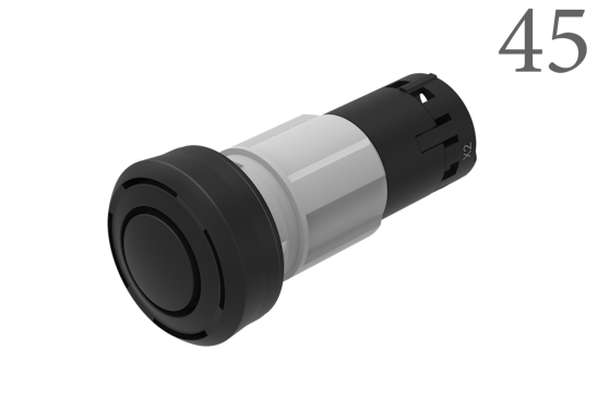 Series 45 Buzzer with black push button (BR45_KS_01_01205)