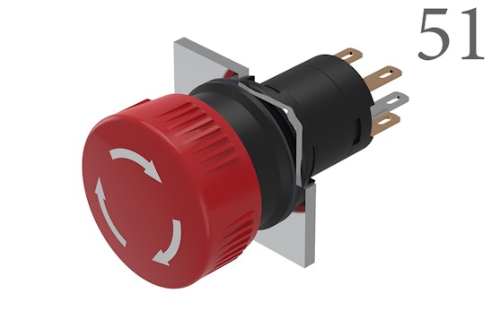 Series 51 Stop switch with red push button (BR51_KS_01)