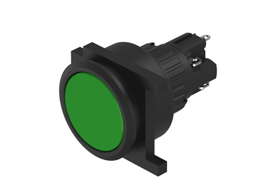 Series 51 Push button with green lens (HMI Series) (BR51_KS_01_00073)