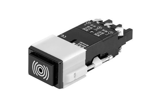 Series 02 Buzzer black with symbol (HMI Series) (BR02_PB_01)