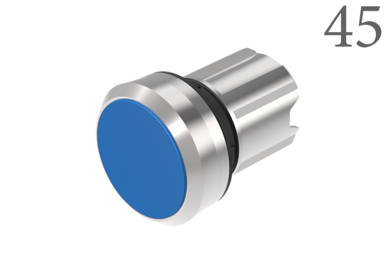 Series 45 Push button blue lens (BR45_KS_01_00253)