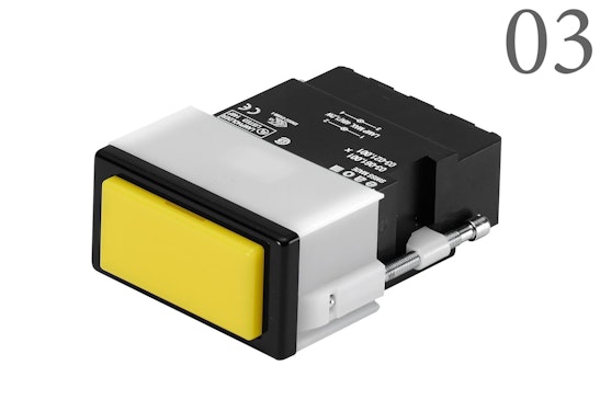 Series 03 Indicator with yellow lens (BR03_PB_01)