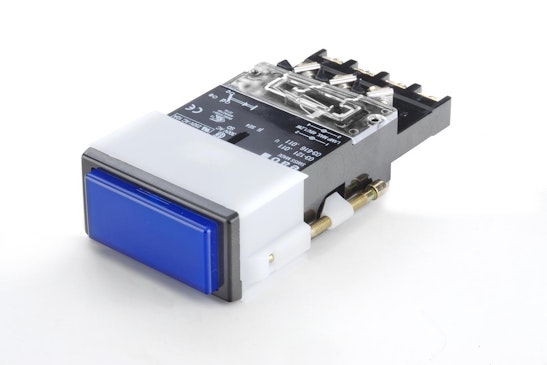 Series 03 Illuminated push button, blue lens(HMI Series) (BR03_PB_01)