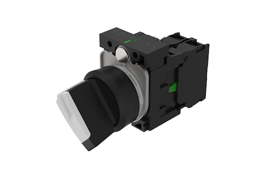 Series 45 Illuminated selector switch white lens (HMI Series) (BR45_KS_01_00156)