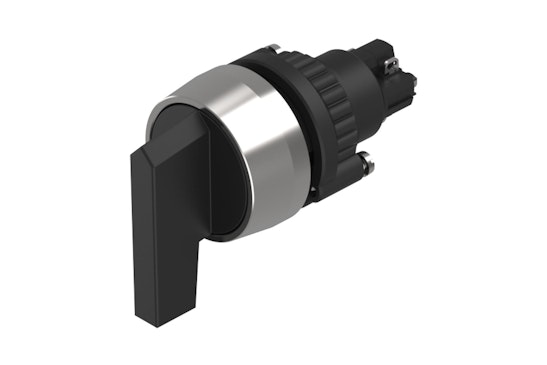 Series 14 Selector switch black with silver (HMI Series) (BR14_KS_01)