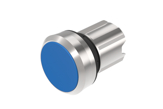 Series 45 Push button, blue lens (HMI Series) (BR45_KS_01_00253)