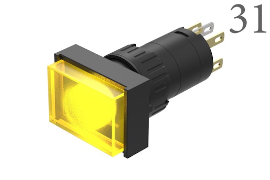 Series 31 Illuminated push button yellow lens (BR31_KS_01)