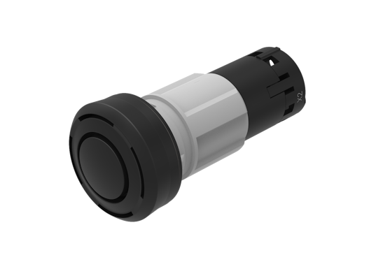 Series 45 Buzzer with black push button (HMI Series) (BR45_KS_01_01205)