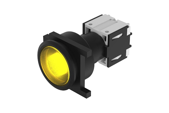 Series 71 Illuminated push button yellow lens (HMI Series) (BR71_KS_01)
